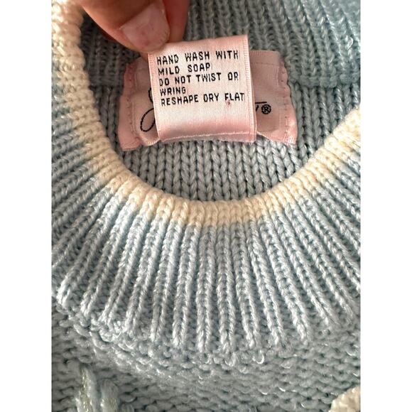 Vintage Jaclyn Smith Pastel Abstract Sweater Women’s Size M |  Knit 80s Style - Picture 12 of 14